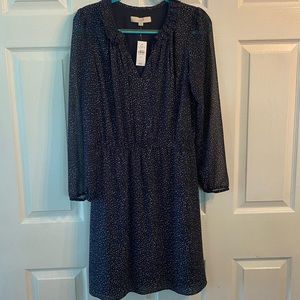 Ann Taylor LOFT Navy Blue Size 8 Dress NWT